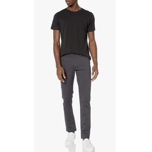 Theory Men's Raffi Slim Fit Solid Twill Pants in Asphalt Grey, Size 29